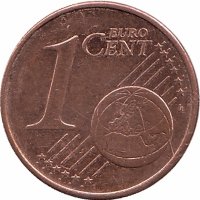 Германия 1 евроцент 2017 год (A)