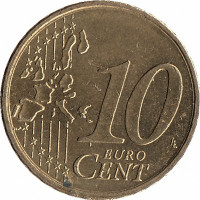 Германия 10 евроцентов 2002 год (D)