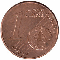 Австрия 1 евроцент 2009 год