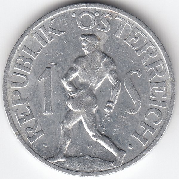 Австрия 1 шиллинг 1957 год