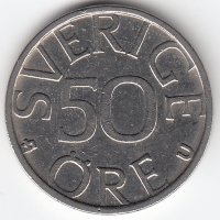 Швеция 50 эре 1980 год