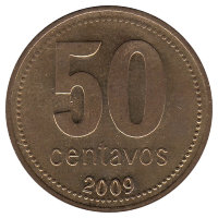 Аргентина 50 сентаво 2009 год