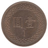 Тайвань 1 доллар 1995 год
