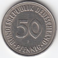 ФРГ 50 пфеннигов 1972 год (F)