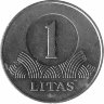 Литва 1 лит 2010 год