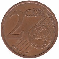 Германия 2 евроцента 2002 год (J)