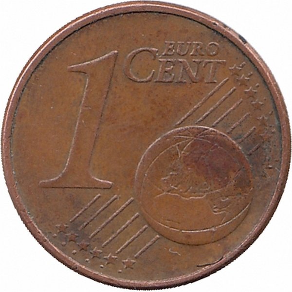 Германия 1 евроцент 2004 год (J)