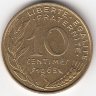 Франция 10 сантимов 1965 год