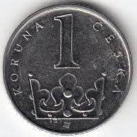 Чехия 1 крона 2006 год