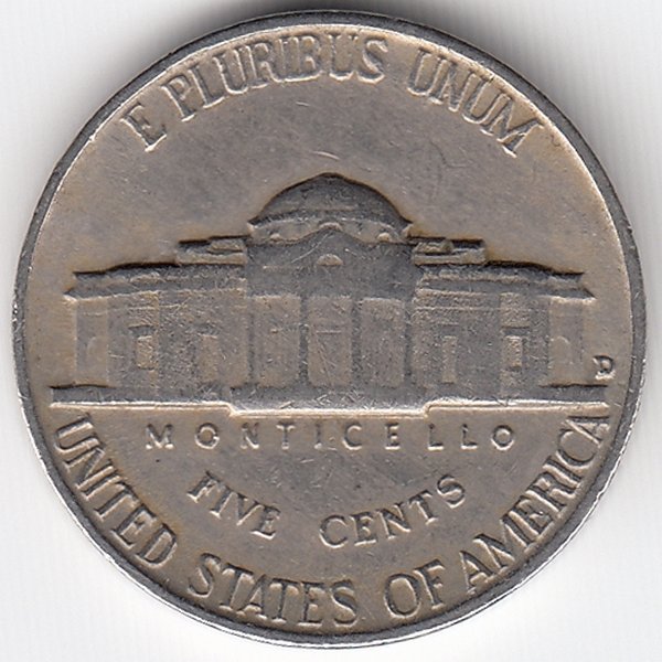 США 5 центов 1961 год (D)