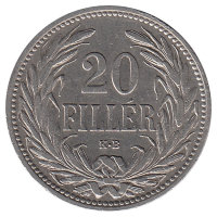 Австро-Венгерская империя 20 филлеров 1907 год