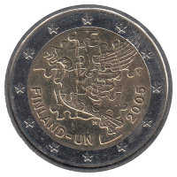 Финляндия 2 евро 2005 год 