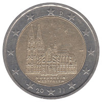 Германия 2 евро 2011 год (F)