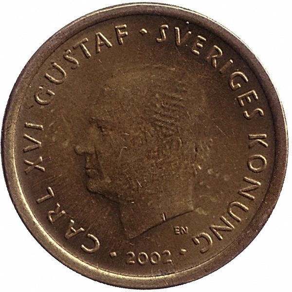 Швеция 10 крон 2002 год