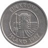 Исландия 1 крона 1987 год