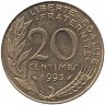 Франция 20 сантимов 1993 год
