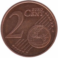 Эстония 2 евроцента 2017 год