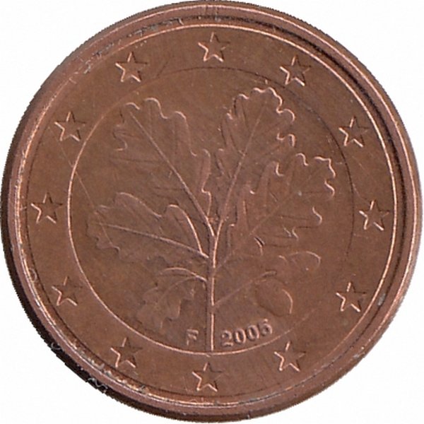 Германия 1 евроцент 2005 год (F)