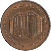 Финляндия памятный жетон банка 1960 год