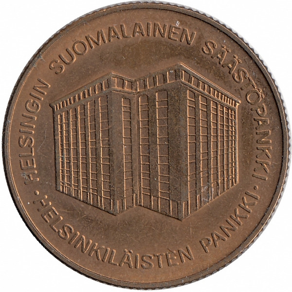 Финляндия памятный жетон банка 1960 год Сберегательный банк Финляндии