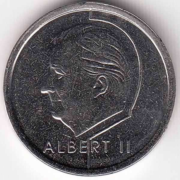 Бельгия (Belgique) 1 франк 1994 год