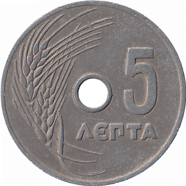 Греция 5 лепт 1954 год
