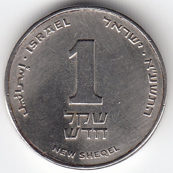 Израиль 1 новый шекель 2011 год