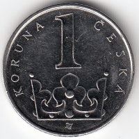 Чехия 1 крона 2012 год