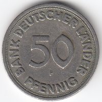 ФРГ 50 пфеннигов 1949 год (F)