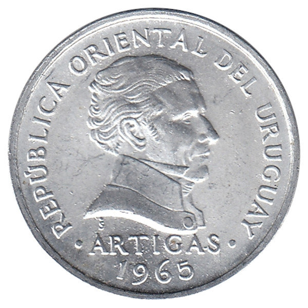 Уругвай 20 сентесимо 1965 год
