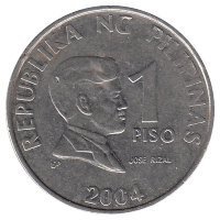Филиппины 1 песо 2004 год