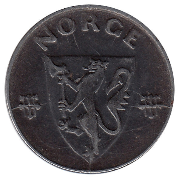 Норвегия 2 эре 1944 год (VF+)