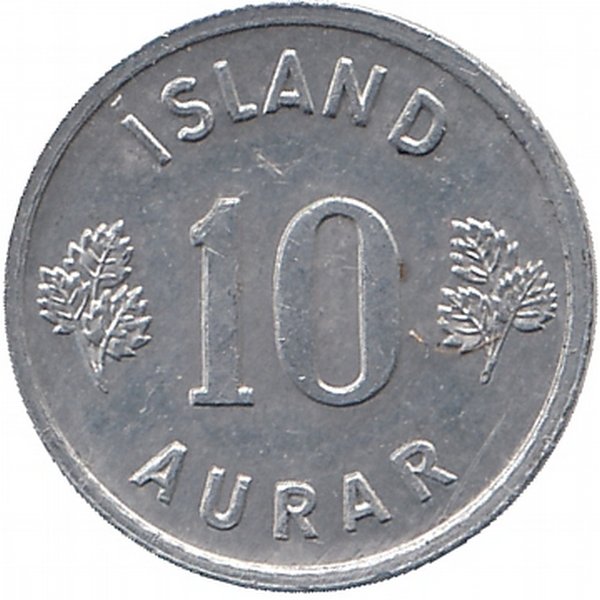 Исландия 10 эйре 1973 год