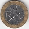 Франция 10 франков 1989 год