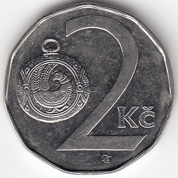 Чехия 2 кроны 1993 год