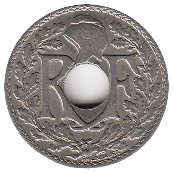Франция 5 сантимов 1924 год (молния)