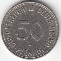 ФРГ 50 пфеннигов 1974 год (J)