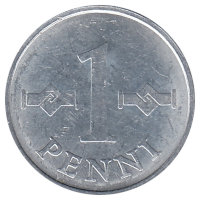 Финляндия 1 пенни 1971 год 