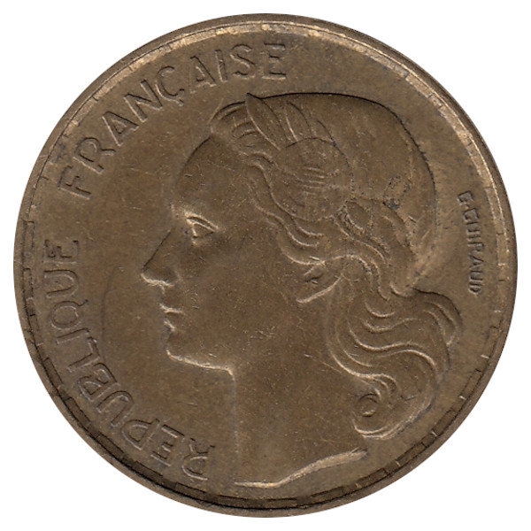 Франция 20 франков 1951 год
