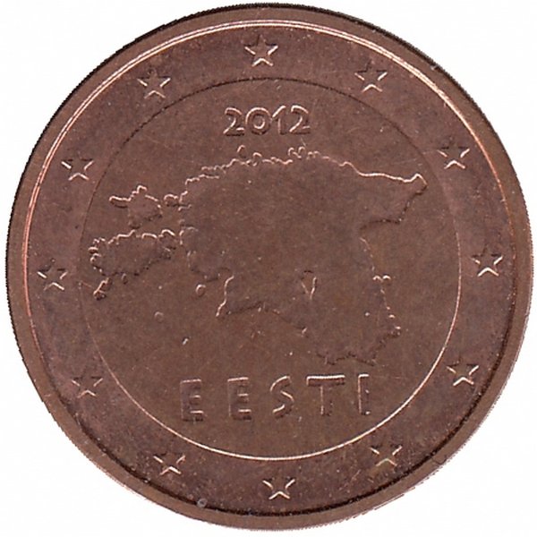 Эстония 2 евроцента 2012 год