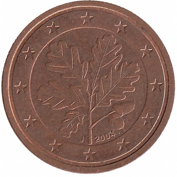 Германия 2 евроцента 2004 год (J)