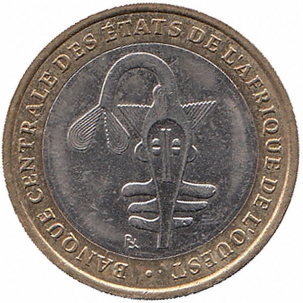 Западные Африканские штаты 500 франков 2004 год