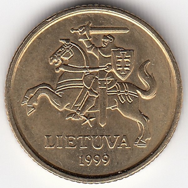 Литва 10 центов 1999 год