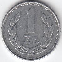 Польша 1 злотый 1988 год