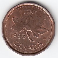 Канада 1 цент 1995 год