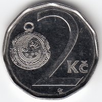 Чехия 2 кроны 2004 год