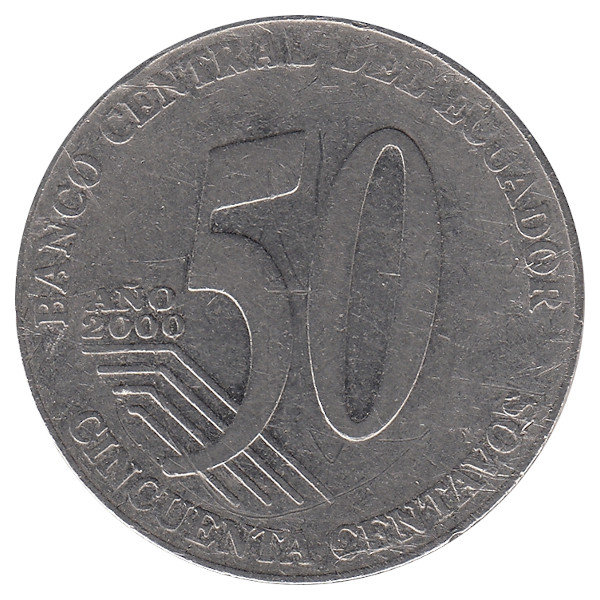 Эквадор 50 сентаво 2000 год