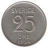 Швеция 25 эре 1954 год