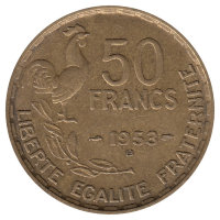 Франция 50 франков 1953 год (В)
