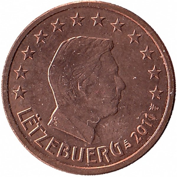 Люксембург 1 евроцент 2011 год (aUNC)